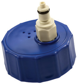BQ45GL2001 - Bottle Cap mit 1/4" Dip Tube, Anschluss PMC12 Stecker mit Absperrung