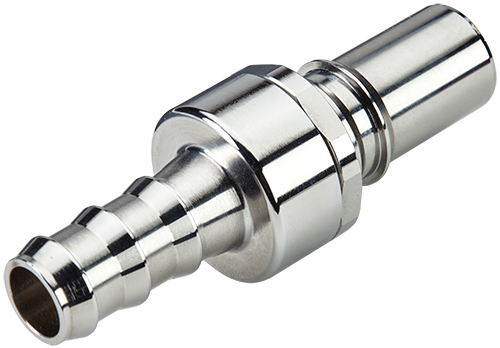 LQ8D22010L - Stecker MS-VC mit Locking Schlauchtülle 15,9 mm mit Absperrung, Non-Spill