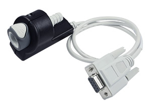 INS4DR1700600 - RFID Kupplung PP mit Schlauchtülle 9,5 mm mit Absperrung, Non-Spill Lesegerät mit RS-232 Schnittstelle