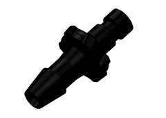 BC531 - Stecker Nylon (schwarz) mit 4,0 mm Schlauchtülle