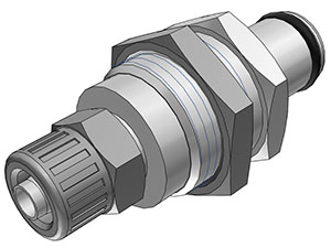 72900 - Stecker MS-VC Schott mit Schlauchtülle 6,4 mmm ohne Absperrung, NSF (LC42004 NSF)