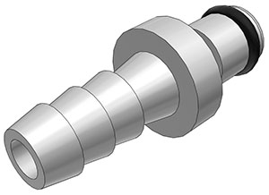 MC2204 - Stecker MS-VC mit Schlauchtülle 6,4 mm ohne Absperrung