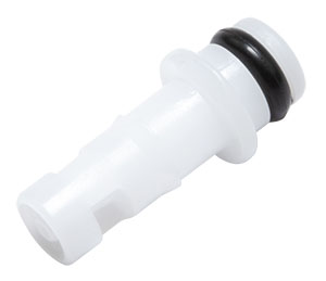 TMF01MWHT - 1,6 mm Stecker Einsatz ohne Absperrung aus Acetal (weiß)