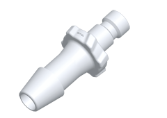 BC630 - Stecker Nylon (weiß) mit 4,8 mm Schlauchtülle