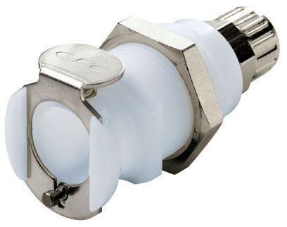 PLC12004 - Kupplung Acetal Schott/Klemmverschraub. 6,4 x 4,3 mm ohne Absperrung