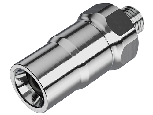 BLQ4D30004 - Kupplung MS-VC mit AG 1/4 SAE mit Absperrung, Non-Spill