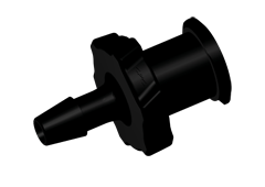 LF3131 - FEMALE LUER 3/32 HB BLACK NYLON