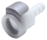 40700 - Kupplung Acetal, NSF mit Schlauchtülle 6,4 mm ohne Absperrung, kurze Bauform (APC17004 NSF)