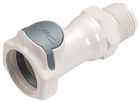 80200 - Kupplung PSU mit konischem AG 1/2" NPT mit Absperrung, NSF (HFCD10835 NSF)