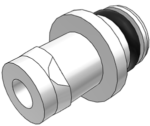 TMPMWHT - Stecker Blindstopfen Einsatz aus Acetal (weiß)