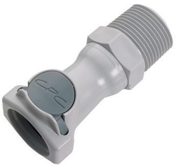 HFC101212 - Kupplung PP mit konischem AG 3/4" NPT ohne Absperrung