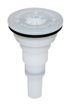 DQPRO20G2NPSPL - Einsatz für 2" NPS (ISO G2) Gewinde (Kunststofffässer und IBC-Deckel) HDPE, EPDM-Flachdichtung