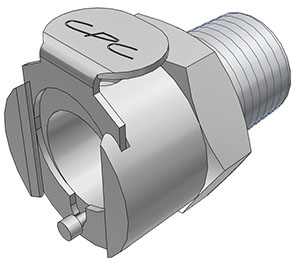 LC10004BSPT - Kupplung MS-VC mit konischem AG 1/4" BSPT ohne Absperrung