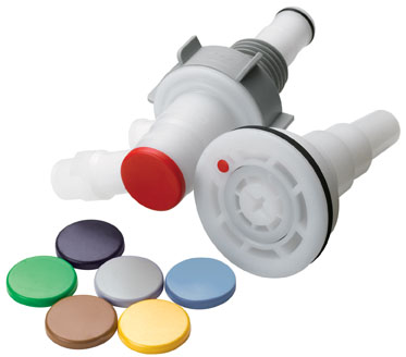 DQPROCAPYEL02 - Kodierungs-Kappe für Entnahmekopf HDPE, gelb