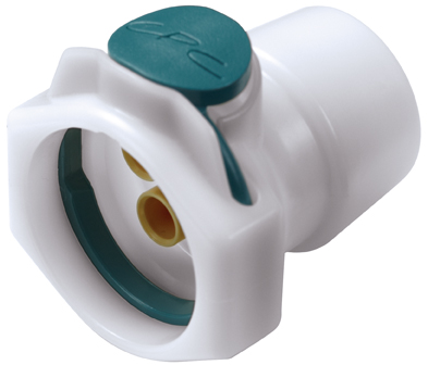 SXF170212 - Sechsfachverb. Kupplung Acetal mit 3,2 mm PP Kuppl. Einsätzen ohne Absperrung