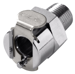 15500 - Kupplung MS-VC mit konischem AG 1/8" NPT mit Absperrung, NSF (MCD1002 NSF)