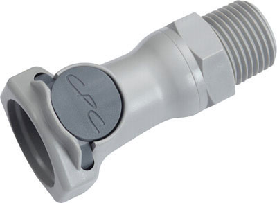 HFC10812 - Kupplung PP mit konischem AG 1/2" NPT ohne Absperrung