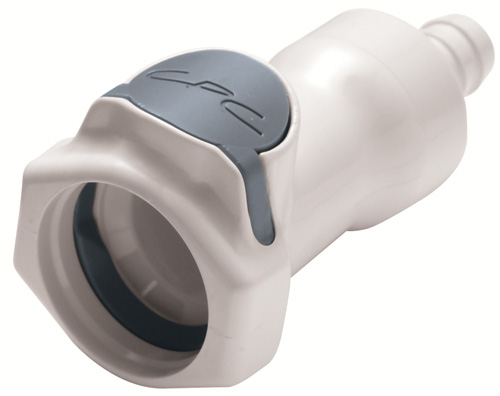 80700 - Kupplung PSU mit Schlauchtülle 12,7 mm mit Absperrung, NSF (HFCD17835 NSF)