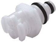 PTC22010 - Stecker 2-fach, Acetal m. Schlauchtüllen 1,6 mm ohne Absperrung